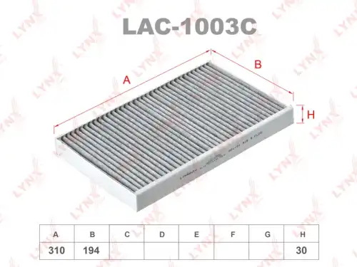 Салонный фильтр LYNXAUTO LAC-1003C