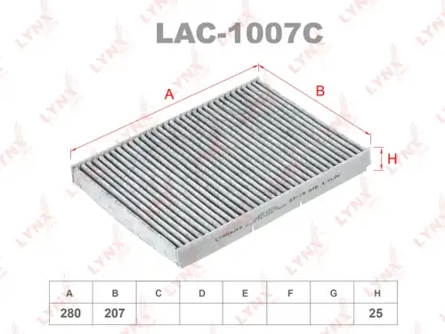 Салонный фильтр LYNXAUTO LAC-1007C