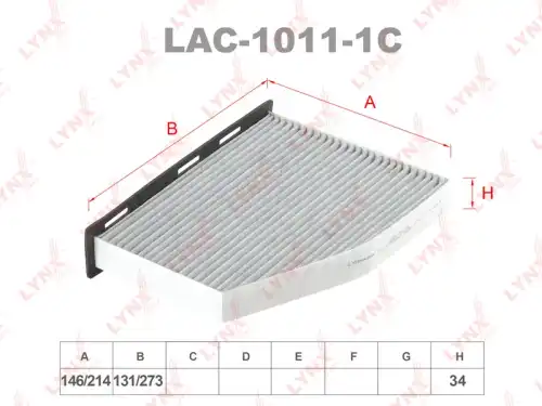 Салонный фильтр LYNXAUTO LAC-1011-1C