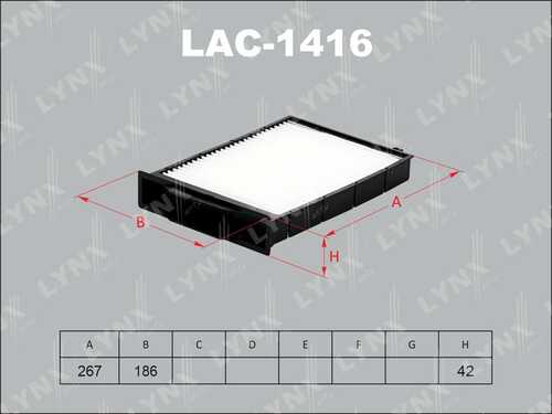 Салонный фильтр LYNXAUTO LAC-1416