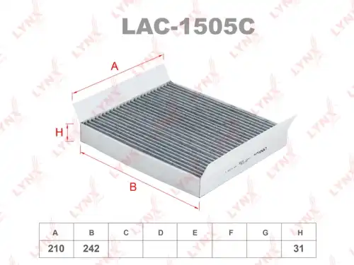 Салонный фильтр LYNXAUTO LAC-1505C