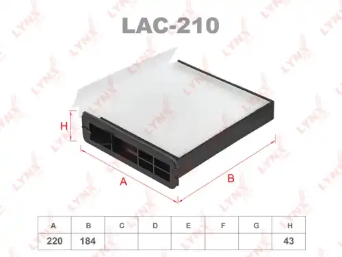 Салонный фильтр LYNXAUTO LAC-210