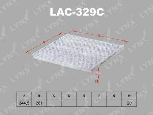 Фильтр салона LYNXAUTO LAC-329C