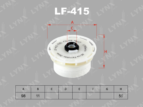 Фильтр топливный LYNXAUTO LF-415