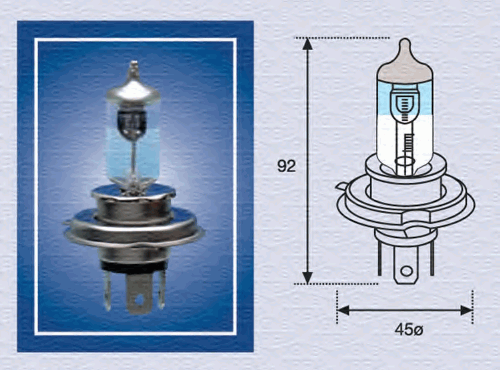 Лампа накаливания фара дальнего света x-treme light +50