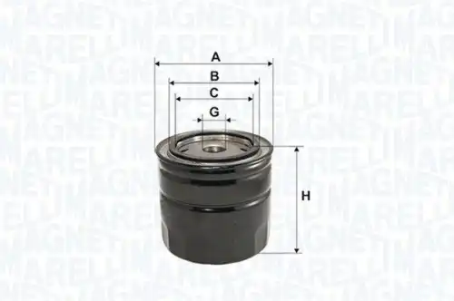 Фильтр масляный MAGNETI MARELLI 153071762465