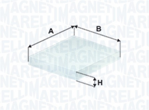 Салонный фильтр MAGNETI MARELLI 350203066500