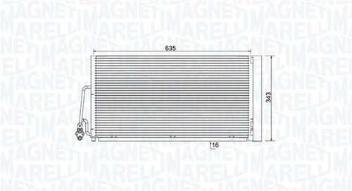 Радиатор кондиционера MAGNETI MARELLI 350203861000