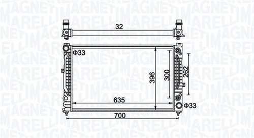 Радиатор охлаждения двигателя MAGNETI MARELLI 350213185500