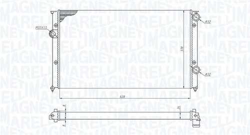 Радиатор системы охлаждения MAGNETI MARELLI 350213191200
