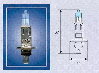 Лампа накаливания фара дальнего света x-treme light +50