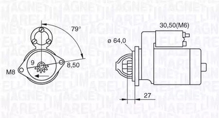 Стартер восстановленный MAGNETI MARELLI 063280045010