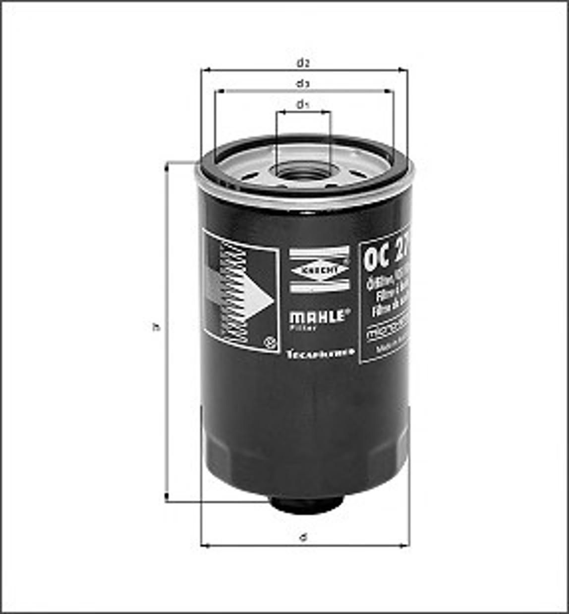 Фильтр масляный MAGNETI MARELLI 154087962940
