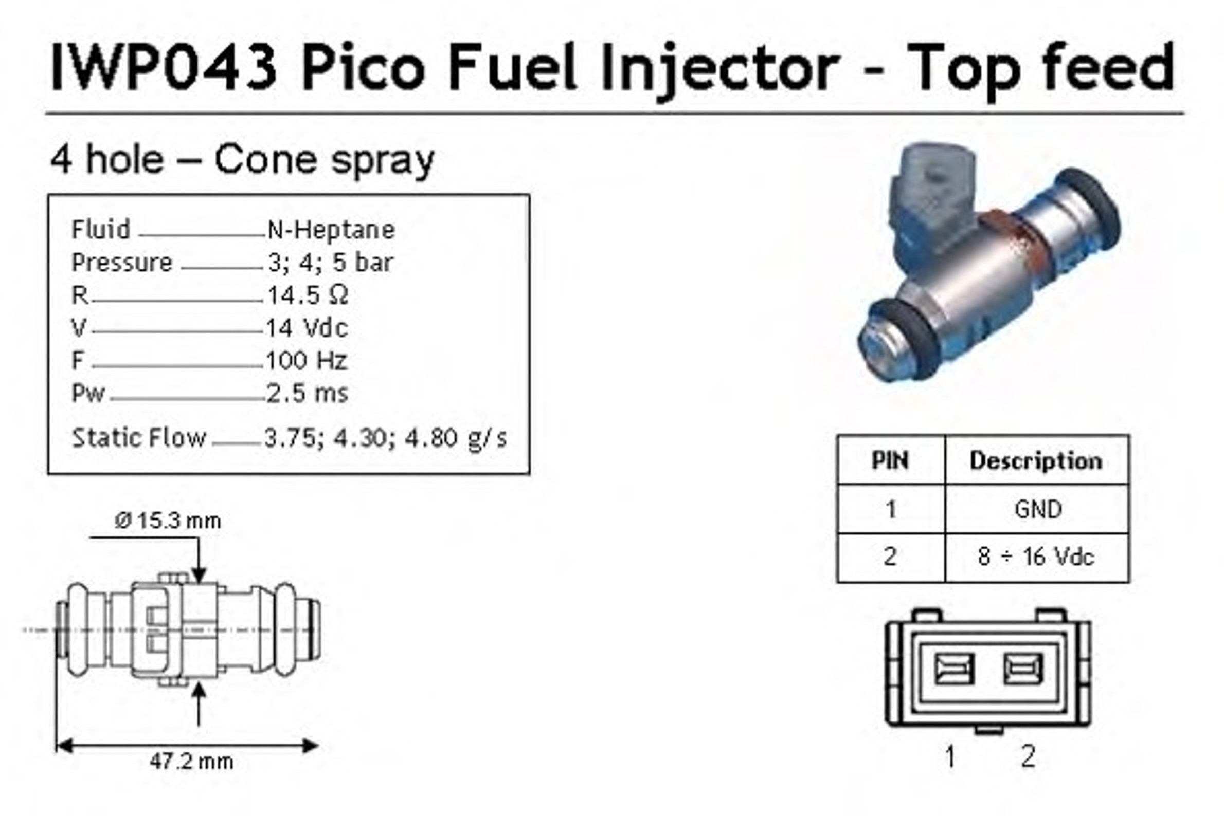 Форсунка топливная MAGNETI MARELLI 214310004310