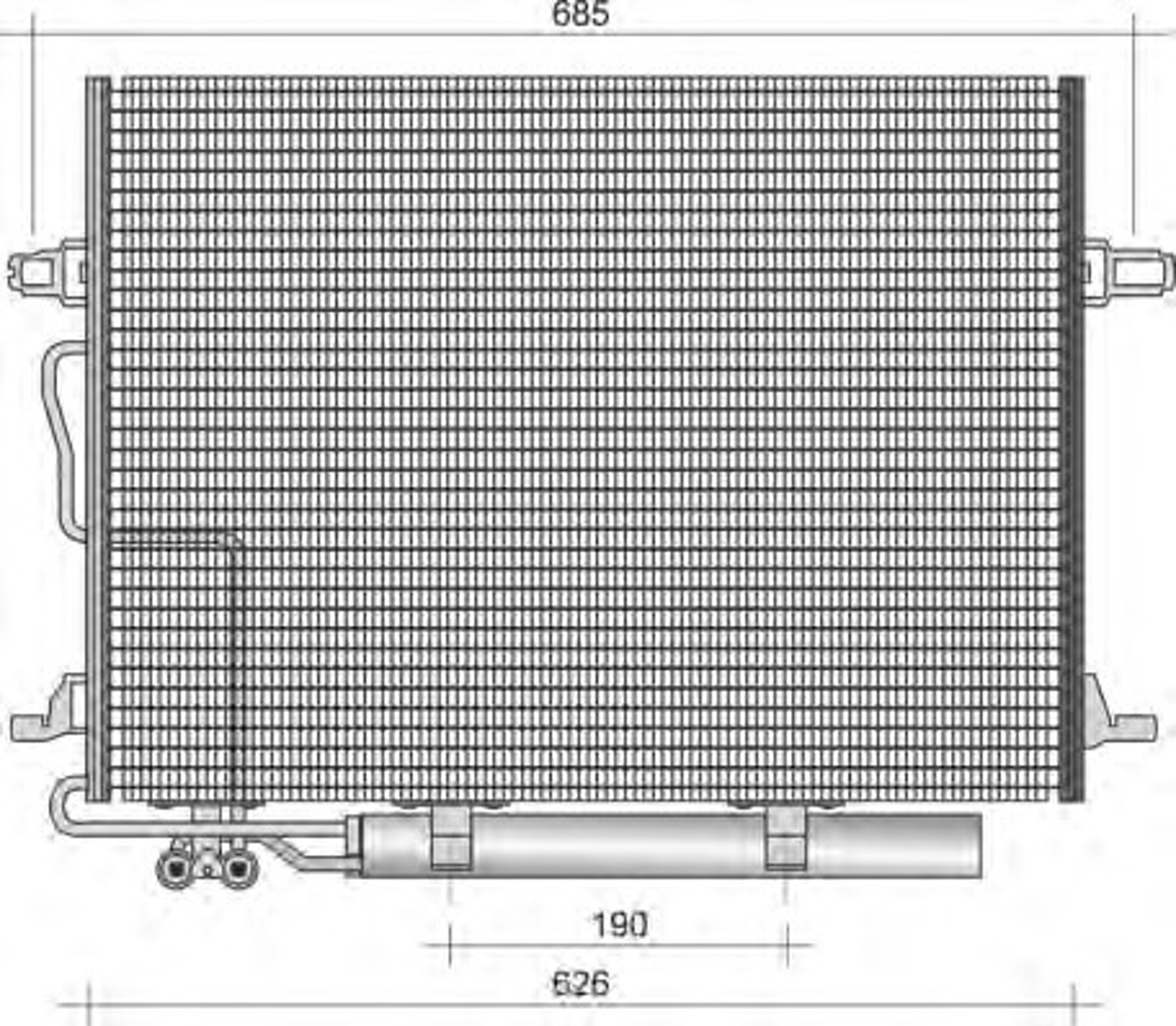 Конденсатор кондиционер MAGNETI MARELLI 350203438000