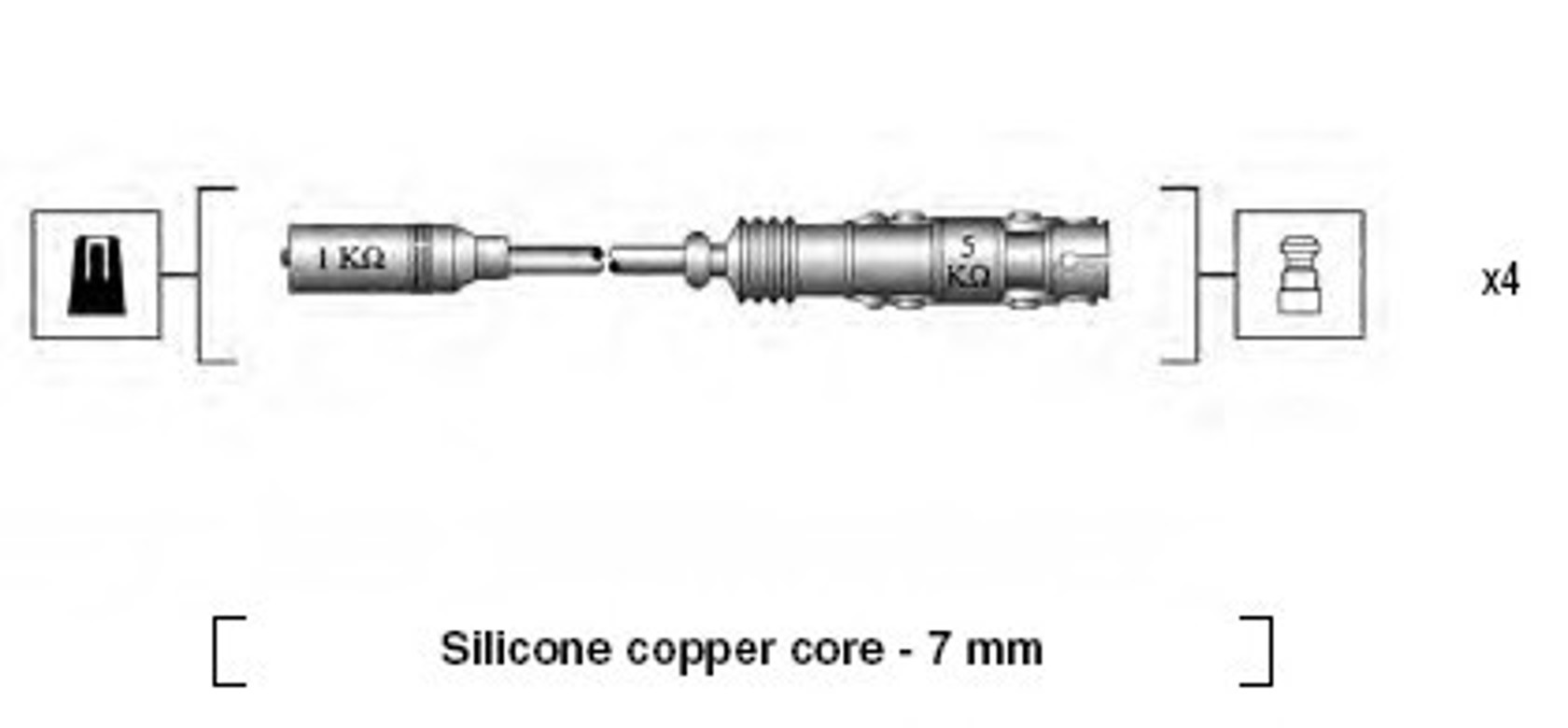 Комплект проводов зажигания MAGNETI MARELLI 941175190760