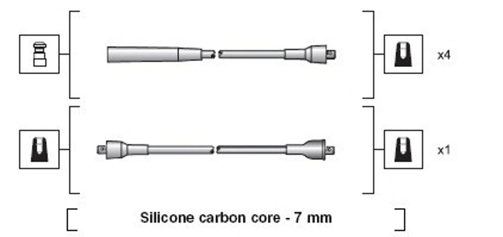 Комплект проводов зажигания MAGNETI MARELLI 941318111114