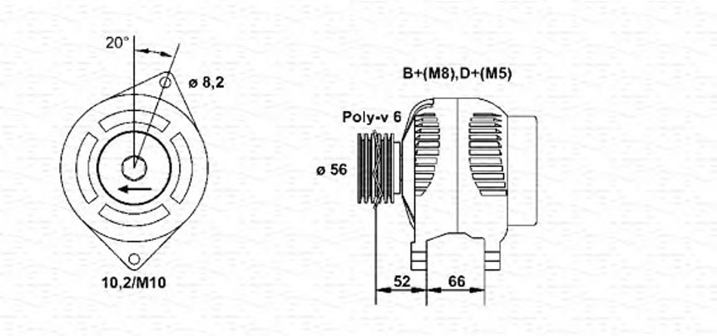 Генератор MAGNETI MARELLI 943356568010