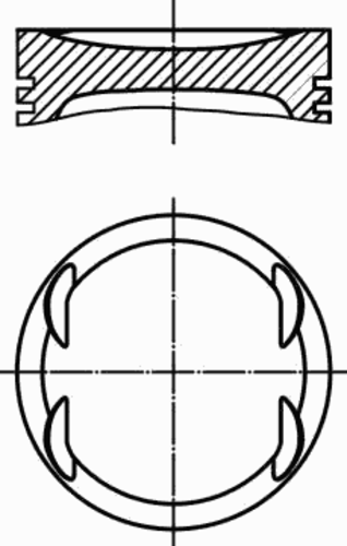 Поршень двс MAHLE/KNECHT 004 08 00