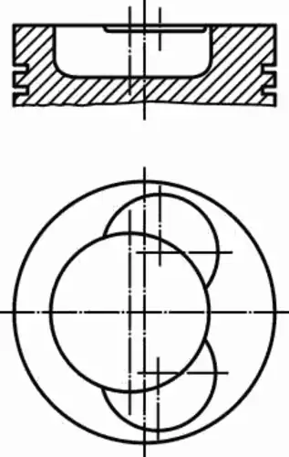 004 50 00 поршень MAHLE/KNECHT 004 50 00