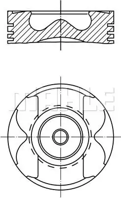 Поршень двс MAHLE/KNECHT 0052300
