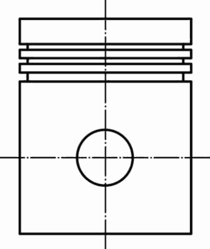 Поршень двс MAHLE/KNECHT 015 68 02