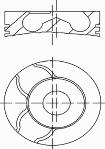 Поршень двс MAHLE/KNECHT 0220102