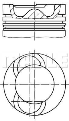 Поршень двс MAHLE/KNECHT 028 19 00