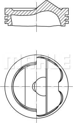 Поршень двс MAHLE/KNECHT 0280402