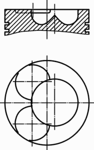 Поршень двс MAHLE/KNECHT 030 59 00