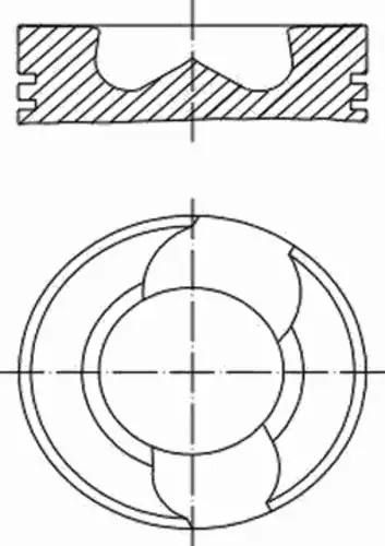 Поршень двс MAHLE/KNECHT 0309700