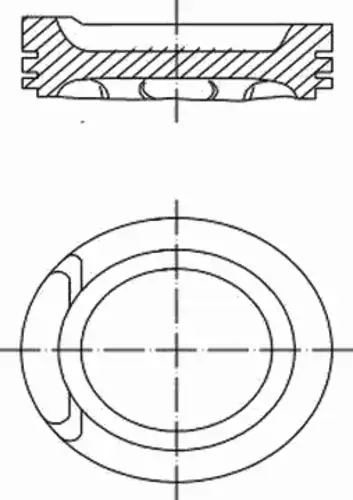 Поршень двс vw passat b3/b4 vento 2.0 / audi a6 c4 80 b4 100 c4 +avant 2.0 94-97 MAHLE/KNECHT 0340100