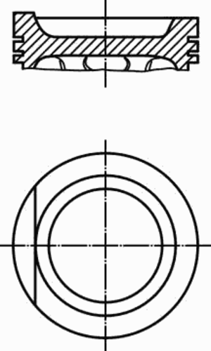 Поршень двс MAHLE/KNECHT 0347801