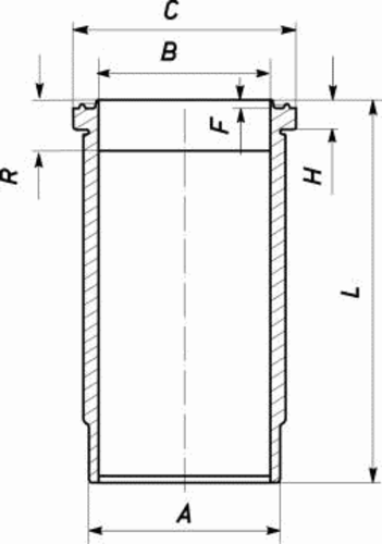 Гильза MAHLE/KNECHT 037 WN 25 01