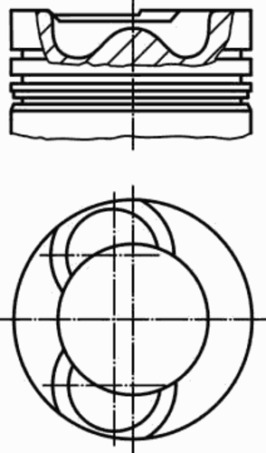 Поршнекомплект MAHLE/KNECHT 061 38 00