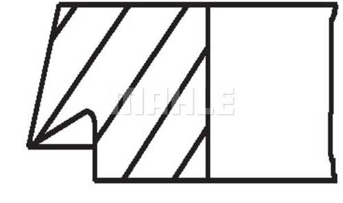 Кольца поршневые MAHLE/KNECHT 08121N2