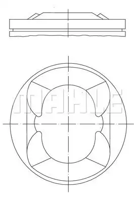 081pi00110000 поршень d77 MAHLE/KNECHT 081PI00110000
