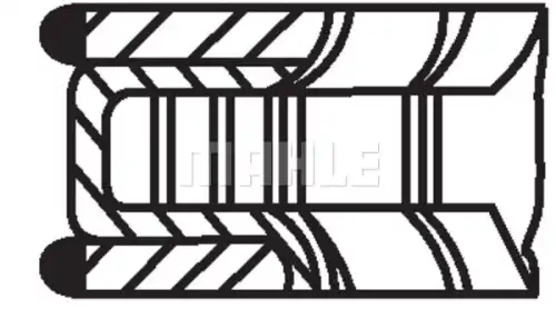 Кольца поршневые bmw 1.6/1.8 n42/n45/n46 03- std MAHLE/KNECHT 081RS001010N2