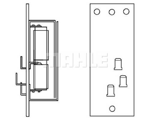 Резистор man f90m90 отопителя mahle MAHLE/KNECHT ABR 83 000P