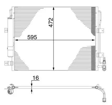 Конденсатор кондиционера MAHLE/KNECHT AC273000S