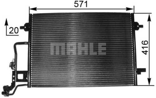 Радиатор кондиционера MAHLE/KNECHT AC300001S