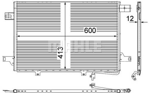 Конденсер кондиционера MAHLE/KNECHT AC452000P