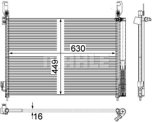 Радиатор кондиционера MAHLE/KNECHT AC588000P