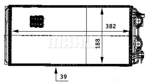 Теплообменник салона MAHLE/KNECHT AH 122 000P