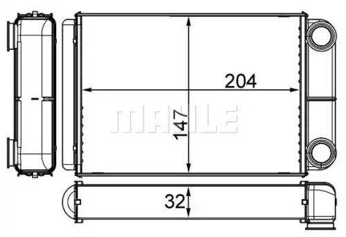 Теплообменник MAHLE/KNECHT AH258000S