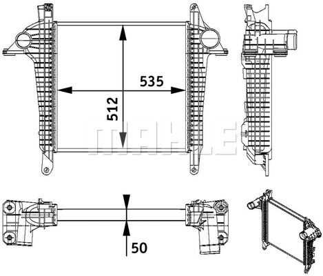 Интеркулер MAHLE/KNECHT CI 136 000P