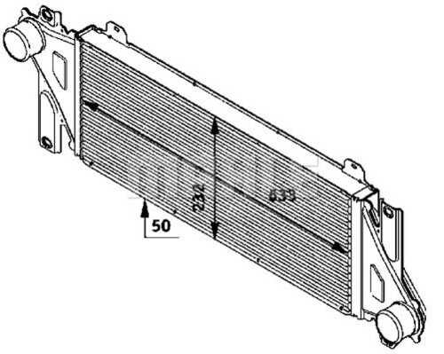 Интеркулер MAHLE/KNECHT CI117000P