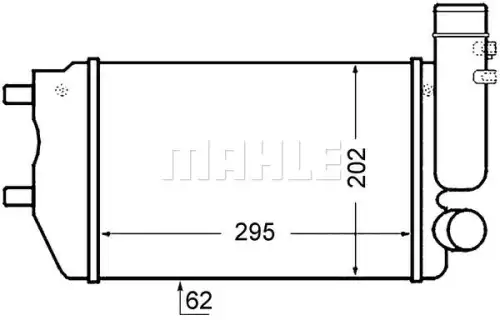 Интеркулер MAHLE/KNECHT CI129000S