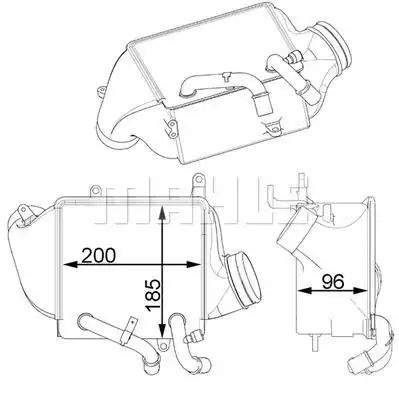 Интеркулер MAHLE/KNECHT CI156000P