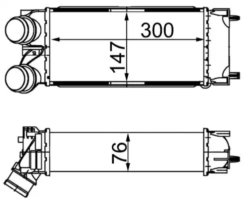 Интеркулер MAHLE/KNECHT CI367000S